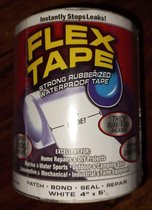 FLEX TAPE-flextape- Flex Tape - Waterdichte tape - klustape - reparatietape - 150x10 cm - WIT