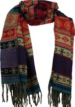 Yakwol sjaal – warme jakwol woondeken – hele grote shawl omslagdoek - ca. 200 x 100 cm