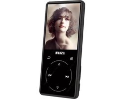 RUIZU D16 Metalen Bluetooth MP3 Speler - Draagbare Audio 8GB - Muziekspeler met ingebouwde Speaker - FM Radio - Recorder - E-Book - Video Speler - Zwart