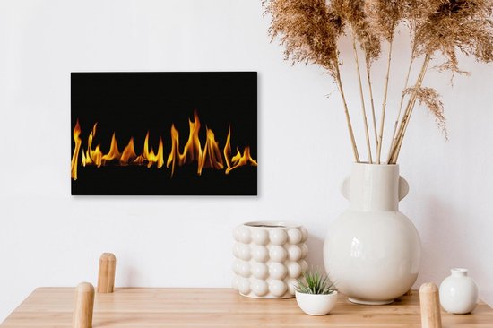 Image d'une petite flamme sur toile 30x20 cm - petit - Tirage photo sur toile (Décoration murale salon / chambre)