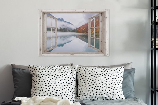 Tableau Toile Transparente - Automne - Water - 60x40 cm - Décoration murale