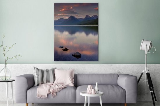 Glacier National Park Canvas 80x120 cm - Tirage photo sur toile (Décoration murale salon / chambre)