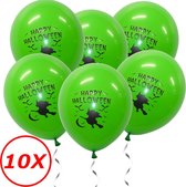 Halloween Versiering Decoratie Helium Ballonnen Feest Versiering Halloween Accessoires Ballon Groen Heks – 10 Stuks