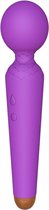 Power Escorts - Power Wand Massager Vibrator - trendy paars - 10 Functions - Silicone - 19,5 Cm - Dia 4 Cm - oplaadaar  - bo-22-00050