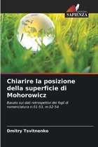 Chiarire la posizione della superficie di Mohorowicz