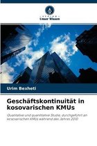 Geschaftskontinuitat in kosovarischen KMUs