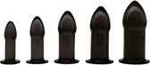 Anaal trainer set (5 stuks) - zwart