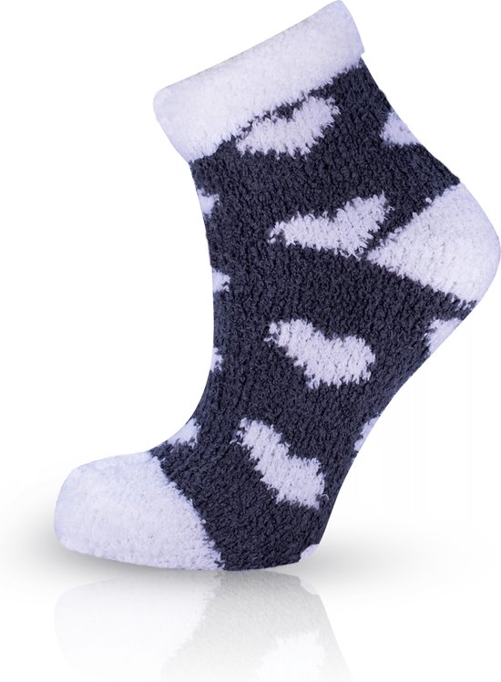 Huissokken dames - Bedsokken - Warme sokken dames - Fluffy sokken - GRATIS  sokkenclip... | bol