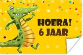 Poster Jubileum - Kinderen - Krokodil - 90x60 cm