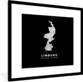Cadre photo avec poster - Limbourg - Carte - Nederland - 40 x 40 cm - Cadre pour poster