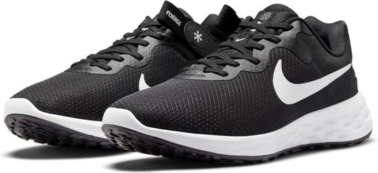 Nike Revolution 6 FlyEase  Sportschoenen - Maat 42.5 - Mannen - zwart/wit
