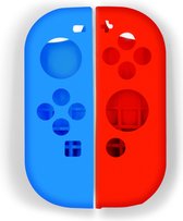 Siliconen Joy-Con hoesjes - Blauw Rood - Geschikt voor Nintendo Joy-Cons