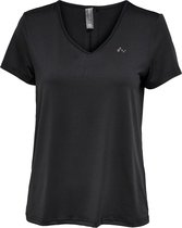 Only Play Nasha V-neck SS Training Shirt Sportshirt - Maat L  - Vrouwen - zwart