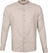 No-Excess - Overhemd Granddad Khaki - XXL - Heren - Modern-fit