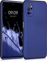 kwmobile telefoonhoesje voor Xiaomi Poco M3 Pro 5G - Hoesje voor smartphone - Back cover in metallic blauw