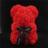 Bloemen Beertje - 40 CM - Valentijn 2022 - Rode Rozen - Voor Jouw Geliefde