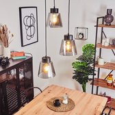 Belanian - Zwarte Smoke Hanglamp - 3-delige - Angelshaug - Gerookt glas - Plafondlamp - industriële LED lamp - Vintage look lamp - Muurlamp - Zwart - Unieke lamp - Design lamp - Glaslamp