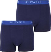 Suitable - Bamboe Boxershorts 2-Pack Navy - Heren - Maat XL - Body-fit