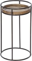 Rond Bijzettafeltje Camara Hout - 60 x 35 cm