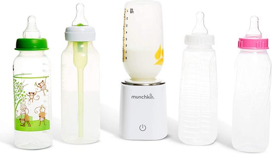 Munchkin Digitale Flessenverwarmer 37°C - Inclusief 4 Adapters voor Dr. Brown's (alleen smalle hals), Tommee Tippee, NUK en Medela - Compact voor onderweg - Digitale Display van Munchkin — afbeelding 2