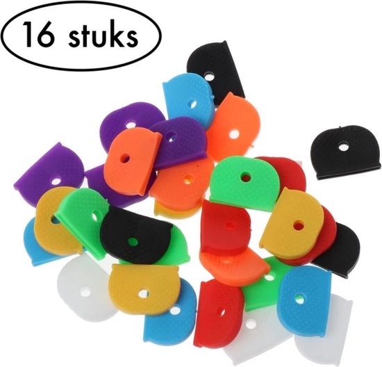 Couvre-clés en silicone de différentes couleurs - protège-clés - couvre-clés - 16 pièces