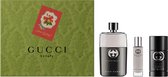 Gucci Guilty pour Homme Giftset - 90 ml Eau de Toilette + 15 ml Eau de Toilette + 75 ml deostick - Geschenkset
