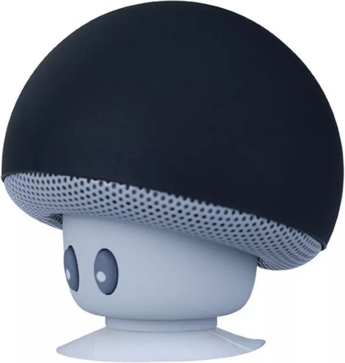 Draagbare mini paddenstoel speaker - draadloos- bluetooth - zuignap - douche muziekspeler - Zwart