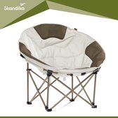 Skandika XXL Moonchair – Campingstoel – Klapstoel – Vouwstoel - Kampeerstoel - Grote, comfortabele, campingstoel opvouwbaar, ronde campingstoel, maanstoel, gepolsterd, draaggreep en draagtas,