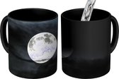 Magische Mok - Foto op Warmte Mok - Maan - Wolken - Wit - 350 ML