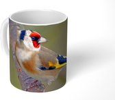 Mok - Koffiemok - Putter bevindt zich tussen de takken van een boom - Mokken - 350 ML - Beker - Koffiemokken - Theemok