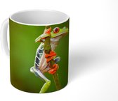 Mok - Koffiemok - Kikker - Regenwoud - Tak - Mokken - 350 ML - Beker - Koffiemokken - Theemok