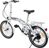 Noiller Vouwfiets - Fiets - Plooifiets - Vouwfiets volwassenen - Zilver - 17,5kg - 20 inch - 7 versnellingen