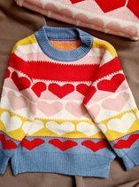 Longsleeve kinderkleding - Meisjekleding- Maat 98 - Kleding gevoerd - winterkleding