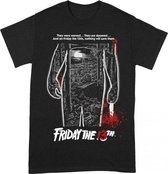 Friday The 13th Bloody Poster T-Shirt M