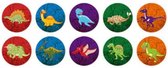 stempelset Dino 10 stuks