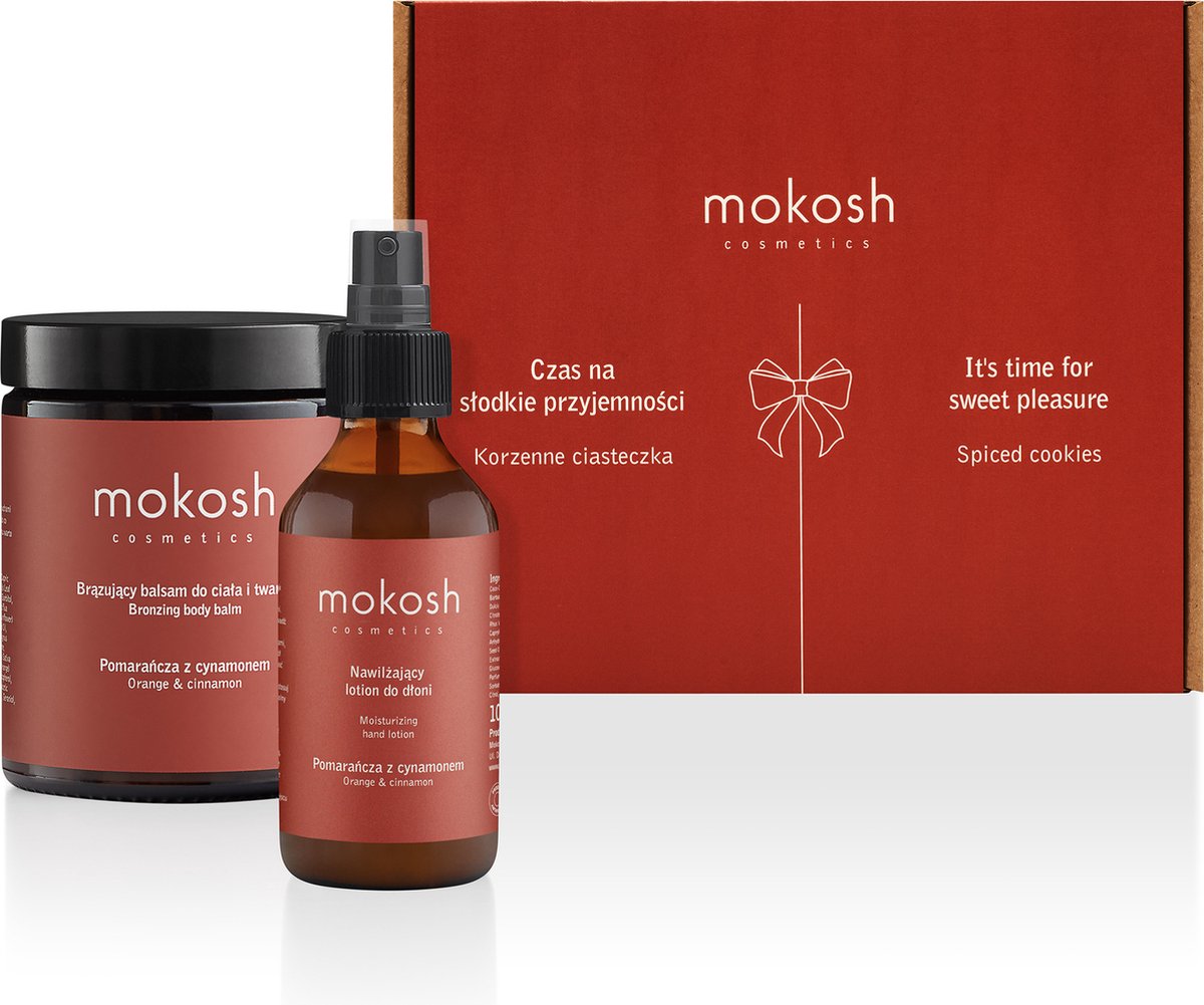 Mokosh | Body & Face Care Set Spiced Cookies | Geschenkpakket | Unieke cadeauset voor haar & hem | Natuurlijke huidverzorging set | Natuurlijke Cosmetica set | Hydraterend | Verzorgend
