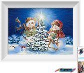 Artstudioclub®  Diamond painting volwassenen 20*25cm  wintertafreel