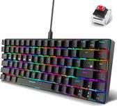 Bol.com For-ce F701 compact mechanisch toetsenbord - 65% toetsenbord - Mechanical keyboard - Qwerty - Geschikt voor playstation ... aanbieding