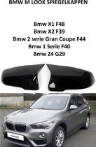 Bmw X1 F48 X2 F39 Z4 G29 F44 Gran Coupe 1 Serie F40 Hoogglans Pianolak Zwart Wing Spiegel Spiegelkappen