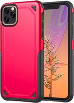 Mobiq - Extra Beschermend Armor Hoesje iPhone 11 Pro - rood