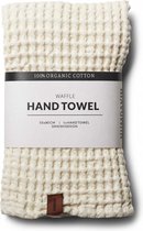 Humdakin - Handdoek - Wafel structuur - Wit Schelp - 100% bio katoen