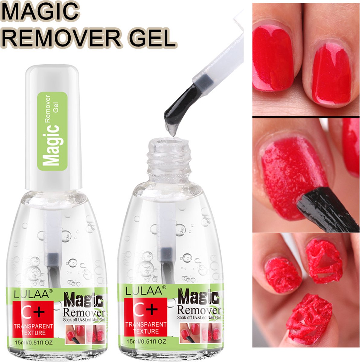 Gellak Remover Super snel gellak verwijderen Gellac Nagellak Remover 15 ml