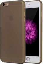Mobiq Ultra Dun Hoesje iPhone 6S | iPhone 6 - Flinterdun Backcover hoesje | Frosted semi clear hoes SLIM | 0,3 mm Ultra thin case voor Apple iPhone 6 / 6S (5.5 inch) - Grijs | Grij