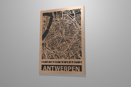 Dutchstormdesign - stadskaart - Brussel met coördinaten