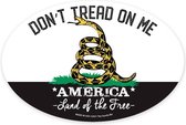 Lucky Shot USA - "Don't tread on me - *America* Land of the free" - Magneetsticker 10x15cm
