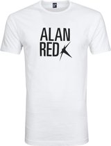 Alan Red Mike T-shirt Logo Wit - maat L