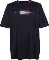 Tommy Hilfiger Big and Tall Logo Lines T-shirt Donkerblauw - maat 3XL