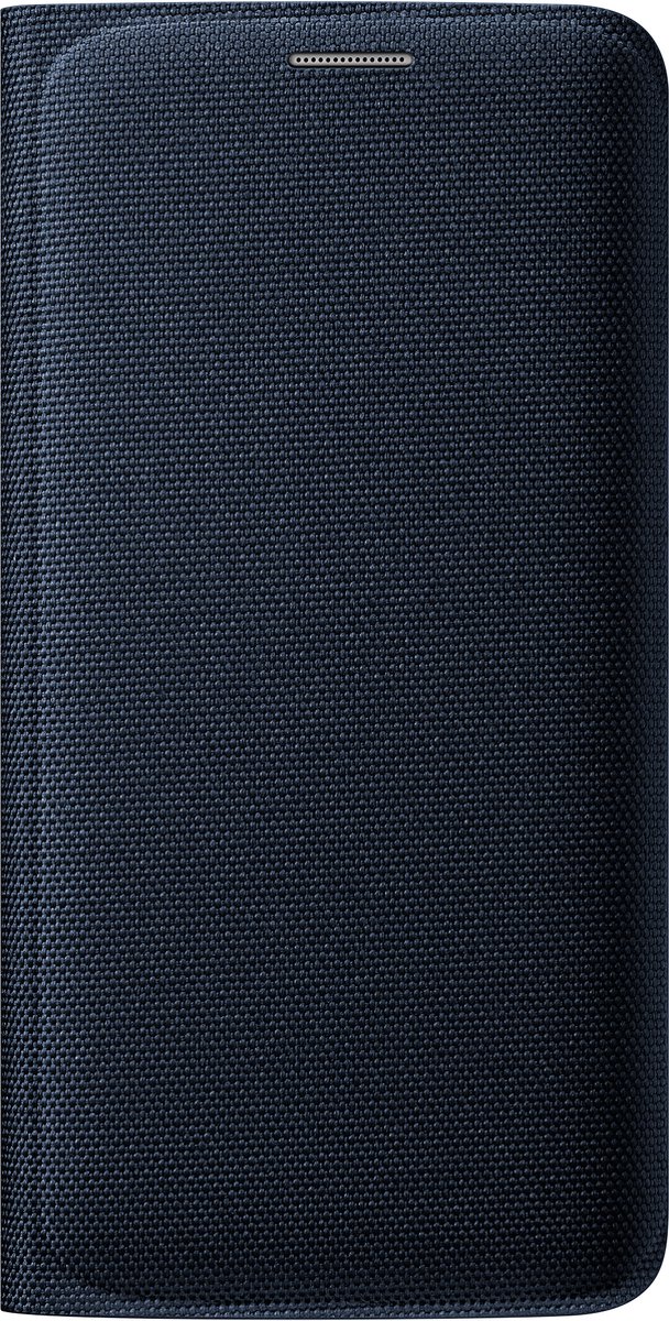 Samsung flip case - stof - zwart - Samsung G925 Galaxy S6 Edge