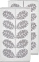 Orla Kiely - jacquard handdoeken - set 2 stuks - Botanica Stem grijs - 50x90 cm