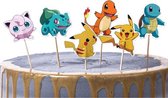 Pokemon | Set van 24 Cupcake Prikkers Pokemon | Taart en Cake | Kinderverjaardag | Traktatie